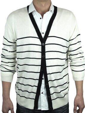 Stripe Cardigan Sweater